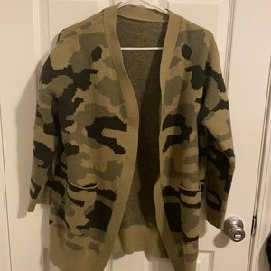 Camo Cardigan